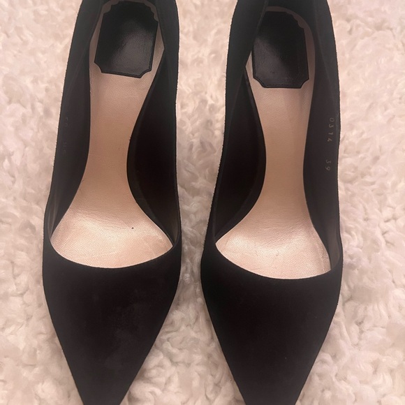 Christian Dior Suede Black Pump Heels size 39/US 9 - Picture 2 of 13